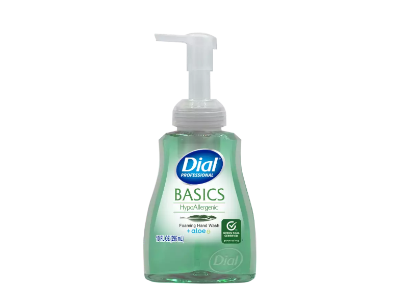 Dial Professional Basics Foaming Hand Wash, Aloe, 10 fl oz/296 mL