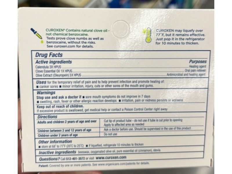 Curoxen Mouth Sore Relief Gel, 0.42 oz/11.9 g