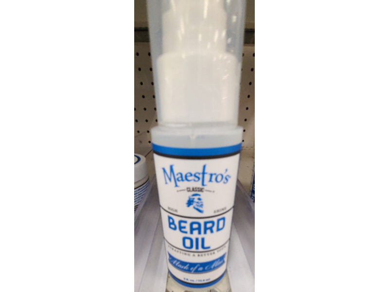 Maestro's Classic Dry beard Oil, Mark of a Man, 2 oz