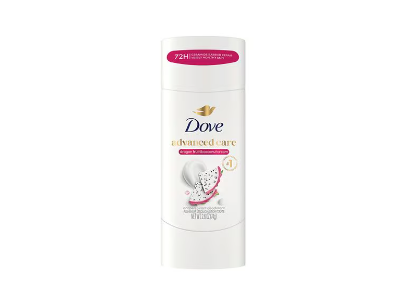 Dove Advanced Care Antiperspirant Deodorant Stick, Dragon Fruit & Coconut Cream, 2.6 oz/74 g