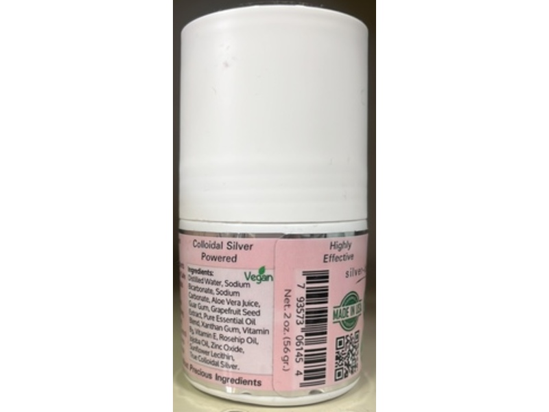 Silver Botanicals Silver Shield Deodorant, Floral, 2 fl oz/56 g