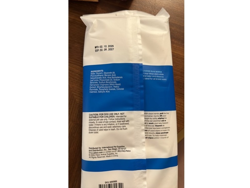 Well & Good Ear Wipes, Fragrance Free, 24 Count