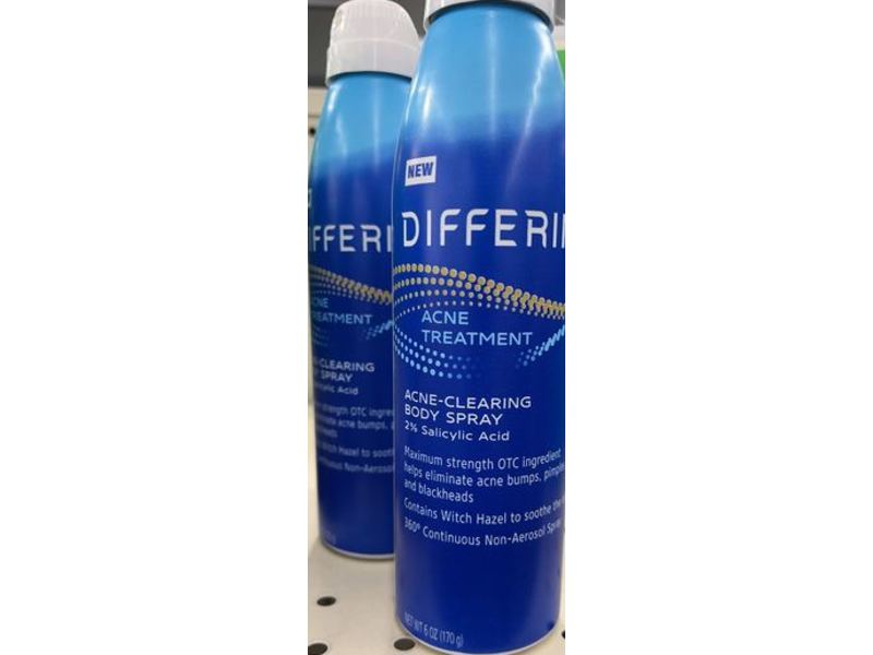 Differin Acne Treatment Acne-Clearing Body Spray, 6 oz/170 g