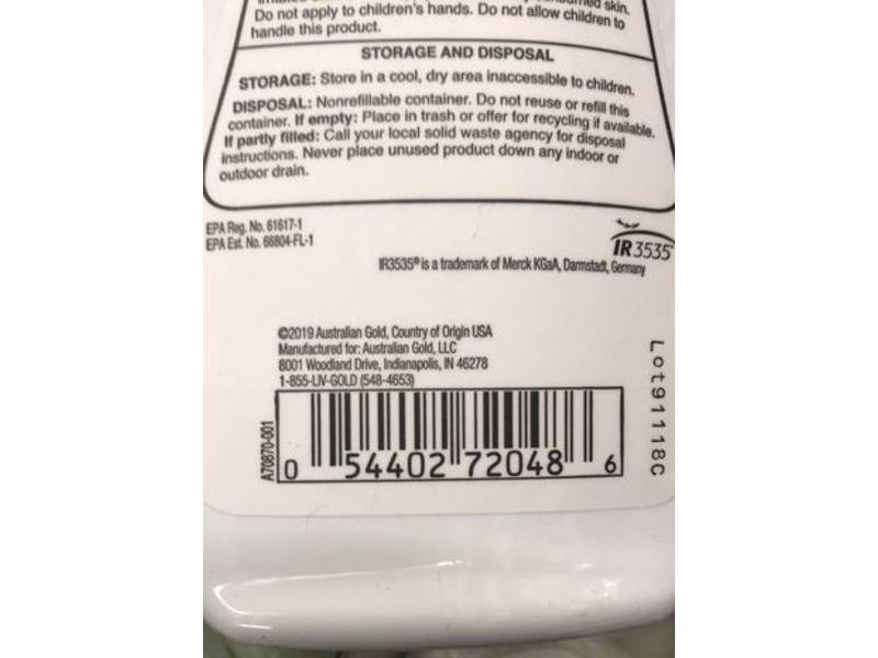 Australian Gold Pump Spray Insect Repellent, Deet Free, 8 fl oz/237 mL