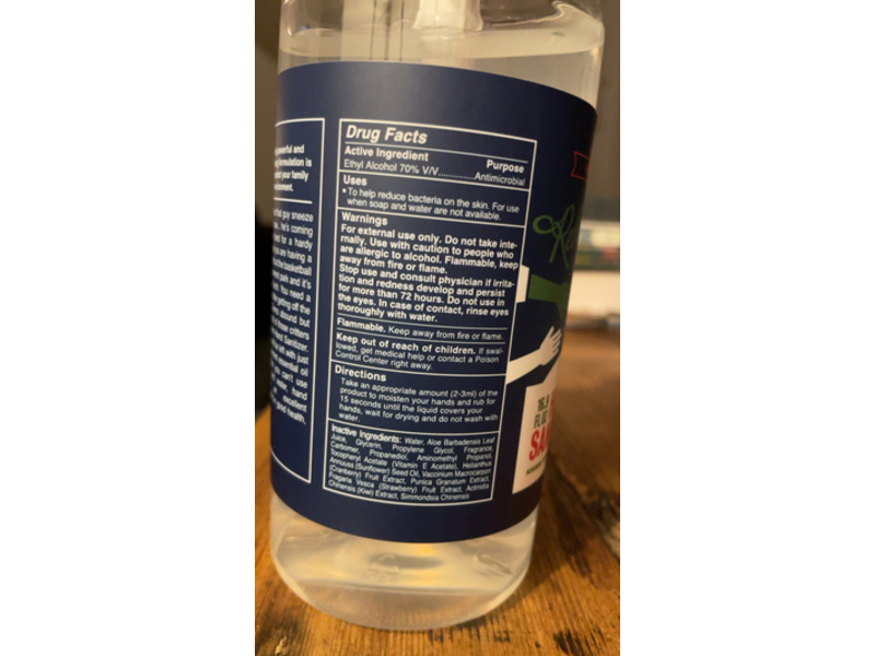 Rebel Green Hand Sanitizer, Peppermint, 16.9 fl oz/500 mL