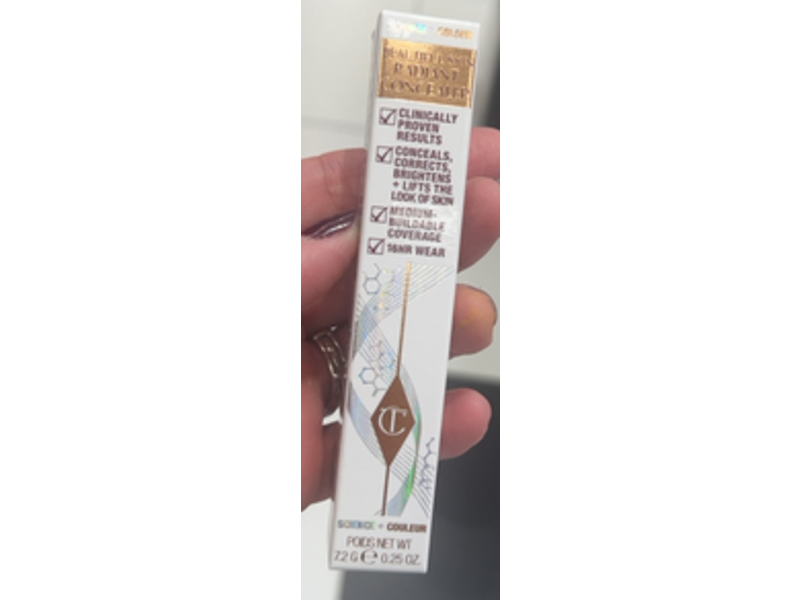 Charlotte Tilbury Beautiful Skin Radiant Concealer, 8 Medium, 0.25 oz/7.2 g