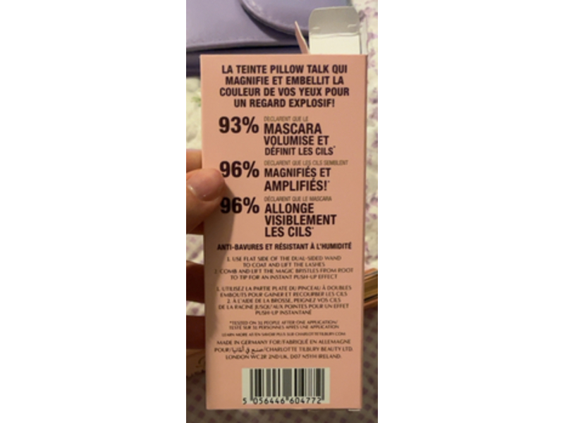 Charlotte Tilbury Pillow Talk Push Up Lashes Mascara, Dream Pop, 0.33 fl oz/10 mL