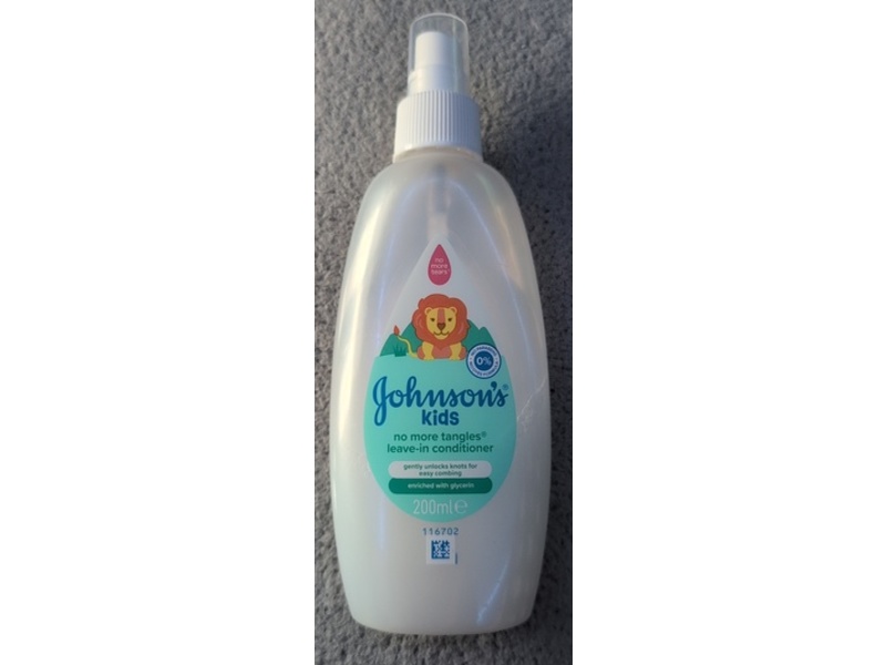 Johnson's Kids No More Tangles Leave-In Conditioner, Glycerin, 200 mL