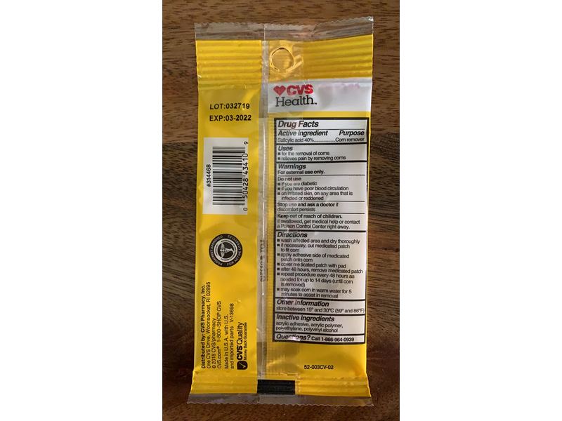 Cvs Health Medicated Corn Removers, 9 Patches
