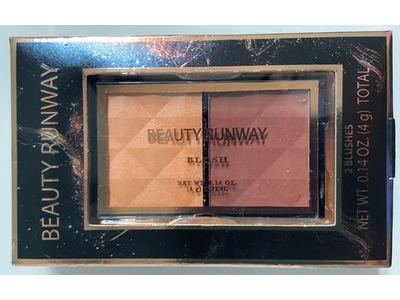 Beauty Runway Blush Duo, Peach/Plum, 0.14 oz/4 g