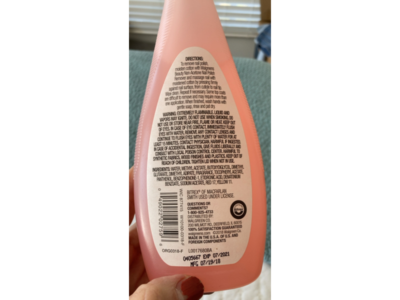 Walgreens Nail Polish Remover, 295.7 mL