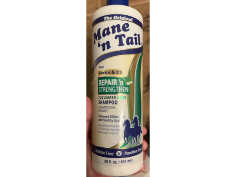 Mane 'n Tail Repair ‘n Strengthen Shampoo, Cucumber Aloe, 20 fl oz/591 mL