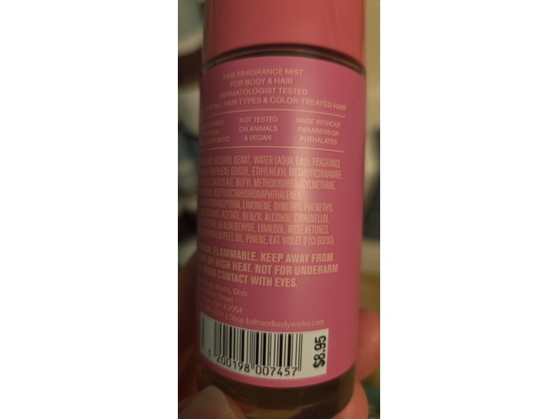 Bath & Body Works Fine Fragrance Mist, Juicy Strawberry, 2.5 fl oz/75 mL