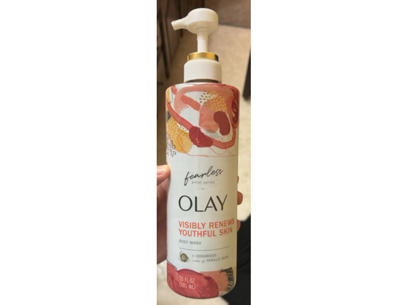 Olay Body Wash, Ceramides+Vanilla Bean, 20 fl oz/591 mL