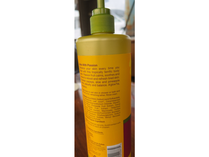 Alba Botanica Renewing Hawaiian Body Wash, Passion Fruit, 24 fl oz/710 mL