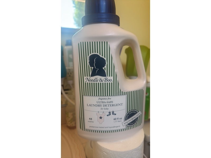 Noodle & Boo Ultra-Safe Laundry Detergent, Fragrance Free, 44 Loads, 60 fl oz/1.77 L