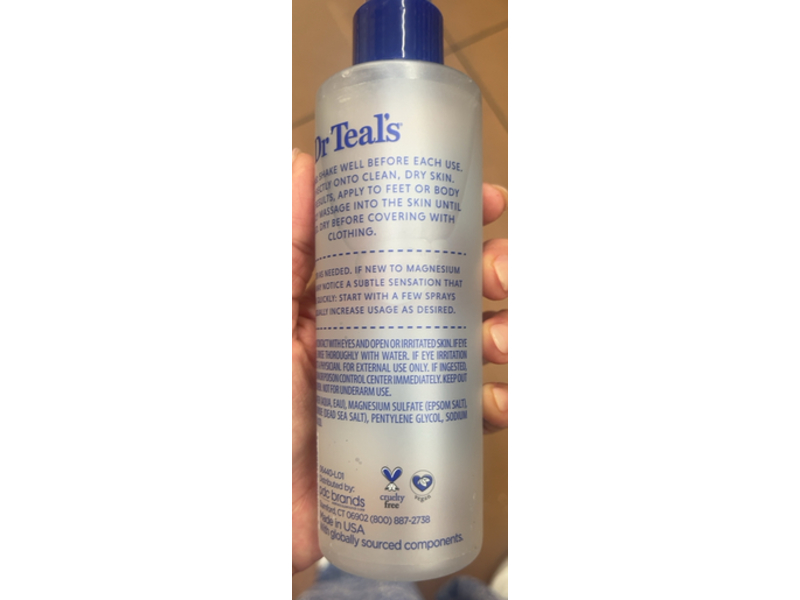 Dr Teal's Mineral Therapy Magnesium Spray, 8 fl oz/237 mL