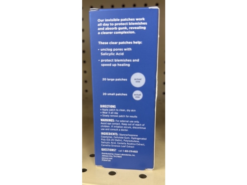 Panoxyl Daytime Invisible Patches, Salicylic Acid, 40 Count