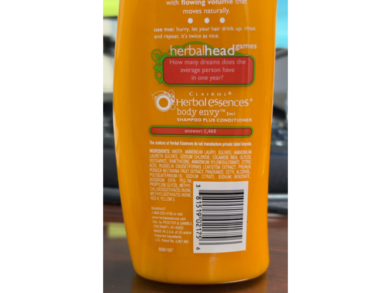 Herbal Essences Body Envy In Volumizing Shampoo Conditioner