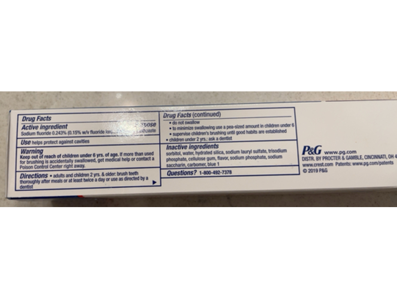 Crest Cavity Protection Toothpaste, Cool Mint, 5.7 oz/161 g