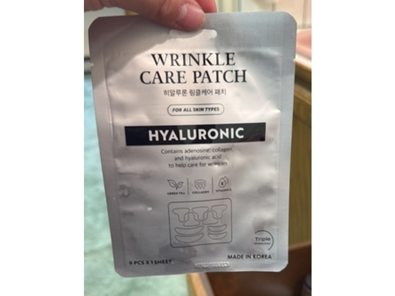 Innerestbeauty Wrinkle Care Patch, Hyaluronic, 9 Count
