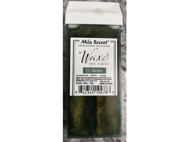 Mia Secret Wax Hair Removal, Aloe Vera, 3.88 oz/110 g