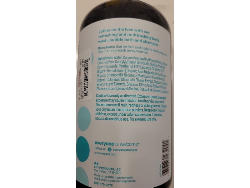 Everyone For Everybody Refreshing + Multitasking 3 In 1 Soap, Eucalyptus + Mint, 32 fl oz/946 mL