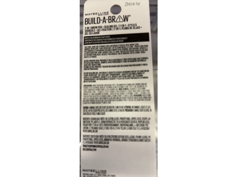 Maybelline Build-A-Brow 2-in-1 Eyebrow Pen & Sealing brow Gel, Blonde, 0.05 fl oz