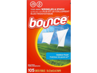 Bounce Dryer Sheets, Outdoor Fresh, 105 Count - thumbnail 1