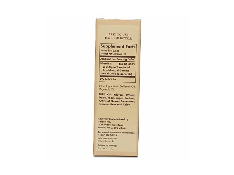 solgar liquid e Amazon.com: Solgar Liquid Vitamin E (with Dropper), 2 fl. oz. -  Antioxidant, Skin & Immune Support, Overall Health - Natural, Liquid  Vitamin E