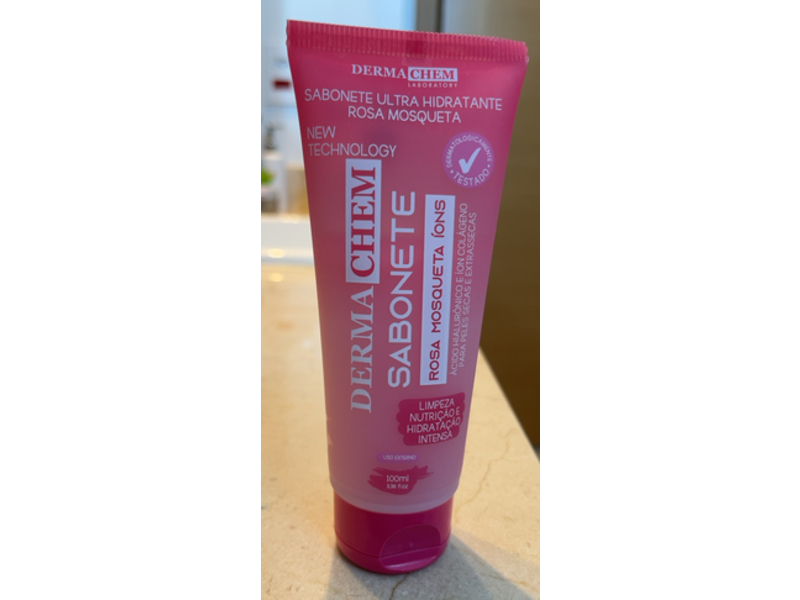 Dermachem Ultra Moisturizing Soap, Rosehip, 3.38 fl oz/100 mL