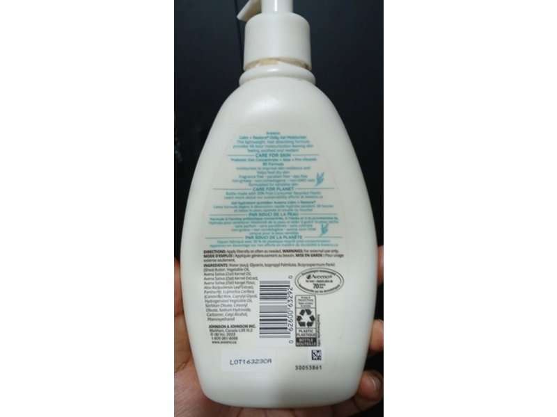 Aveeno Calm+Restore Daily Gel Moisturizer, 340 mL