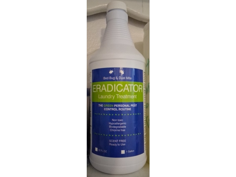 Eradicator Bed Bug and Dust Mite Laundry Treatment, Scent Free, 32 fl oz