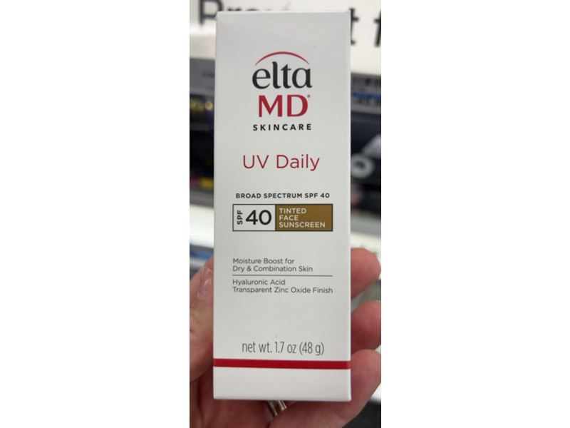 EltaMD Uv Daily Tinted Face Sunscreen, SPF 40, 1.7 oz/48 g