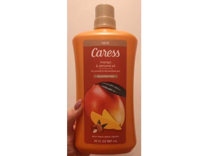 Caress Body Wash, Mango & Almond Oil, 30 fl oz/887 mL