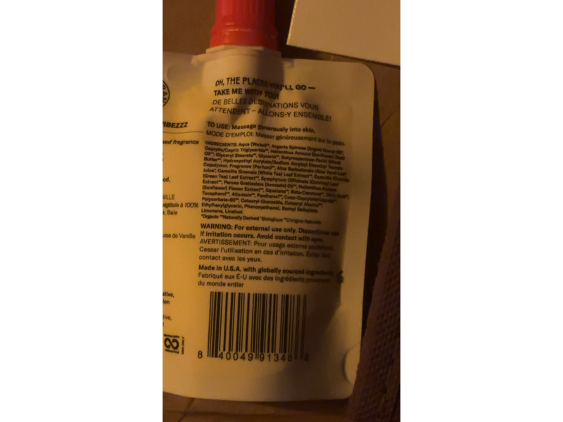 Josie Maran Body Butter, Vanilla Vibezzz, 2 fl oz/60 mL