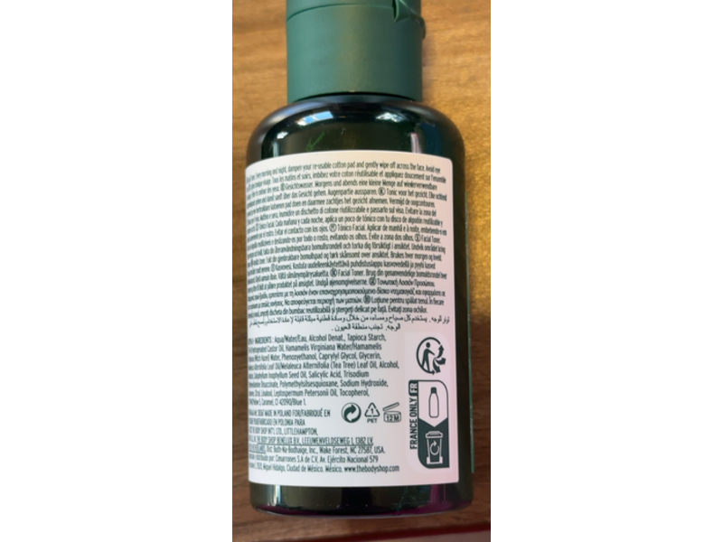 The Body Shop Skin Clearing Toner, Tea Tree, 2.0 fl oz/60 mL