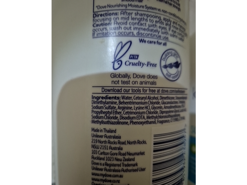 Dove Nourishing Moisture Conditioner, 820 mL