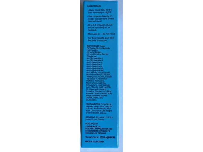 Blueprint Peptide Serum, 1.7 oz/50 mL