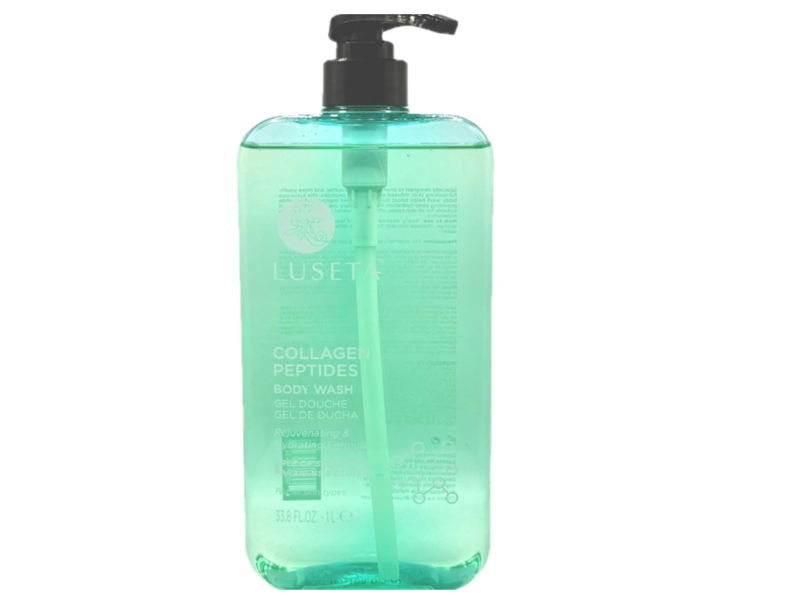 Luseta Collagen Peptides Body Wash, Rejuvenating & Hydrating Formula 33.8 fl oz/1 L