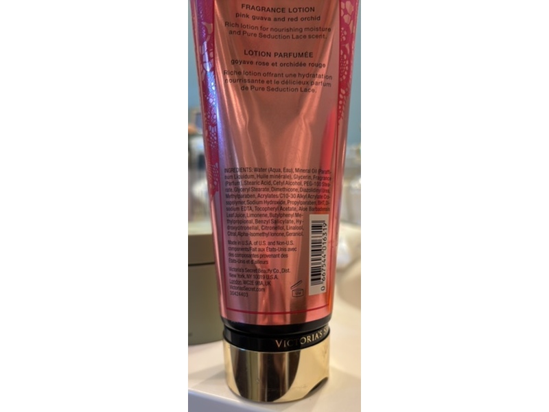 Victoria's Secret Lace Fragrance Lotion, Pure Seduction, 8 fl oz/236 mL