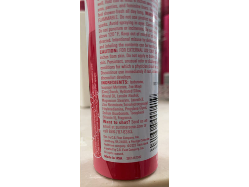 Summer's Eve Daily Intimate Body Spray, Blissful Escape, 2.4 oz/67.8 g