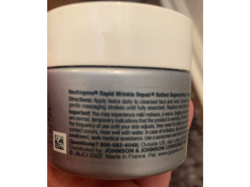 Neutrogena Rapid Wrinkle Repair Regenerating Cream, Retinol, 1.7 oz/48g