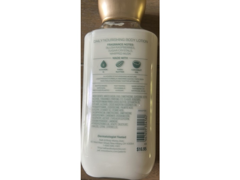 Bath & Body Works Daily Nourishing Body Lotion, Sweetest Song, 8 fl oz/236 mL