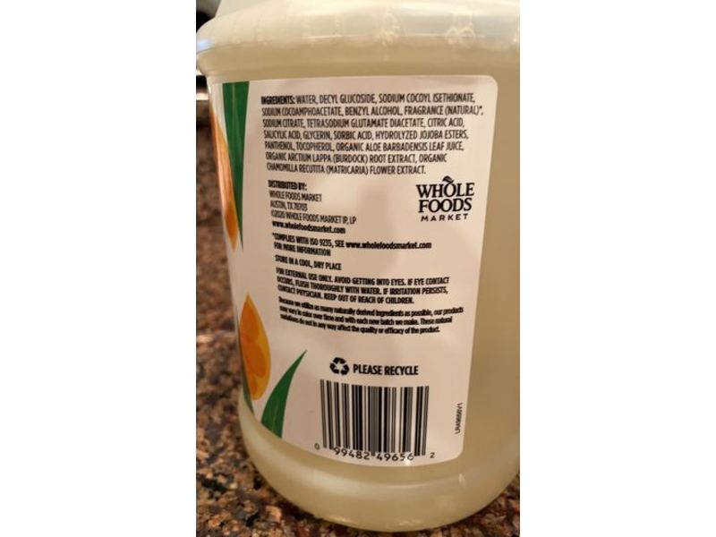 365 Whole Foods Market Foaming Hand Soap Refill, Satsuma Eucalyptus, 64 fl oz/1.89 L