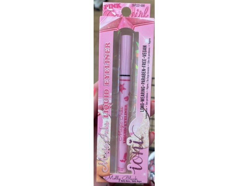Ioni Pink Cowgirl Magic Inks Liquid Eyeliner, Molly Black, 0.02 oz/0.6 mL
