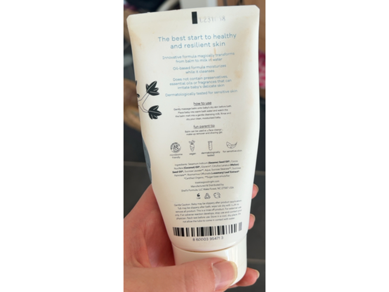 Kiss Kiss Goodnight Lullaby Melting Balm Cleanser, Kalahari Melon Seed Oil & Coconut Oil, 6.0 fl oz/180 mL