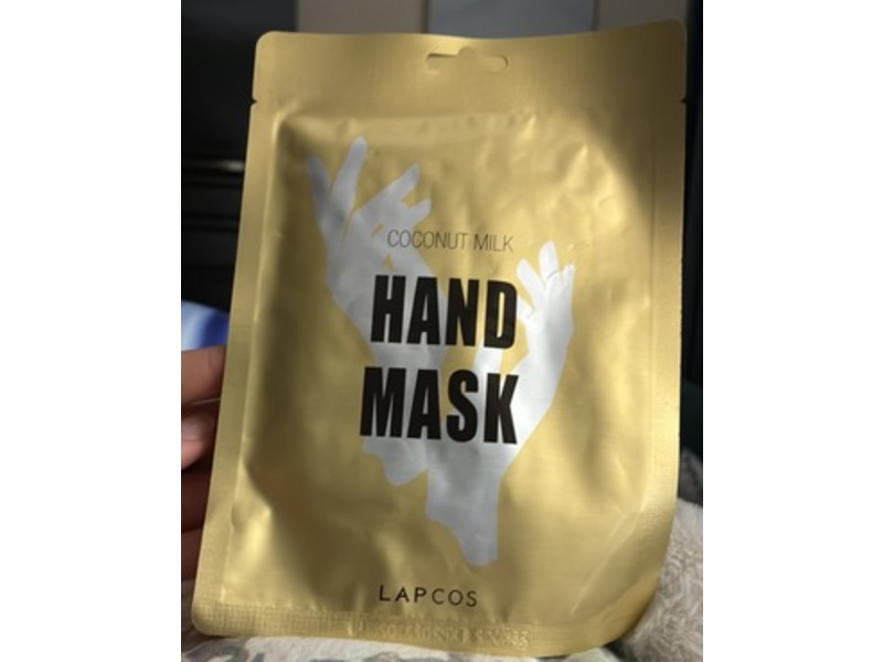 Lapcos Hand Mask, Coconut Milk, 0.47 fl oz/14 mL