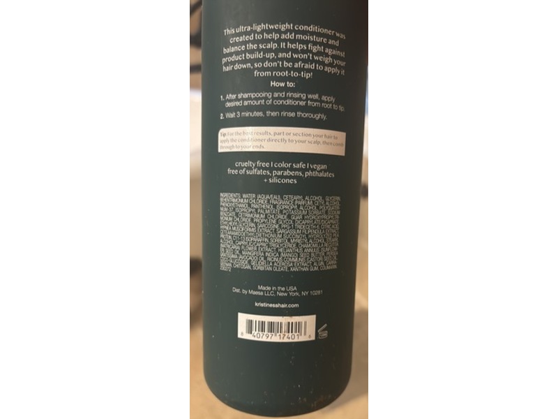 Kristin Ess Scalp Soothing Conditioner, Ultra Lightweight, 28 fl oz/828 mL, Pack Of 2