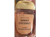 Bath & Body Works White Barn Anti-Bacterial Hand Gel, Sunny Coconut, 1 fl oz/29 mL - Image 3